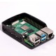 CAJA PARA RASPBERRY OFICIAL PI 4,  NEGRO/GRIS RASPBERRY