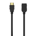 AISENS Cable HDMI V2.0 Prolongador Premium Alta Velocidad / Hec 4K@60Hz 18Gbps, A/M-A/H, Negro, 3.0M