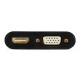 Gembird A-VGA-HDMI-02 adaptador de cable de vídeo 0,15 m HDMI + VGA (D-Sub) VGA (D-Sub) Negro