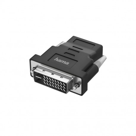 Hama 00200338 adaptador de cable de vídeo DVI-D HDMI Negro