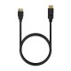 AISENS Cable Conversor DISPLAYPORT a HDMI, DP/M-HDMI/M, Negro, 0.5M