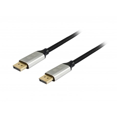 Equip 119265 cable DisplayPort 5 m Aluminio, Negro