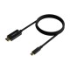 AISENS Cable Conversor USB-C A HDMI 4K@30Hz, USB-C/M-HDMI/M, Negro, 0.8M