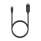 AISENS Cable Conversor USB-C A HDMI 4K@30Hz, USB-C/M-HDMI/M, Negro, 0.8M