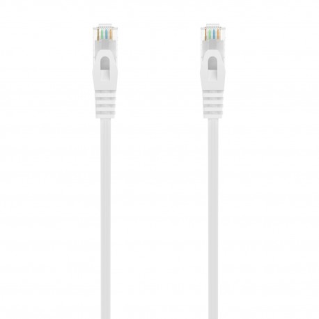 AISENS Cable de Red Latiguillo RJ45 LSZH Cat.6A 500 Mhz UTP AWG24, Blanco, 2.0M