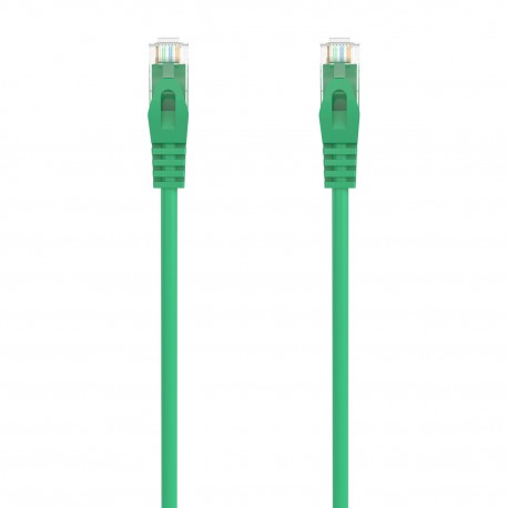 AISENS Cable de Red Latiguillo RJ45 LSZH Cat.6A 500 Mhz UTP AWG24, Verde, 2.0M