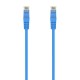 AISENS Cable de Red Latiguillo RJ45 LSZH Cat.6A 500 Mhz UTP AWG24, Azul, 2.0M