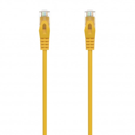 AISENS Cable de Red Latiguillo RJ45 LSZH Cat.6A 500 Mhz UTP AWG24, Amarillo, 2.0M