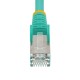 StarTech.com NLAQ-1M-CAT6A-PATCH cable de red Color aguamarina S/FTP (S-STP)