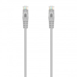 AISENS Cable de Red Latiguillo RJ45 LSZH Cat.6A 500 Mhz UTP AWG24, Gris, 30CM