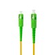 Nanocable Cable de Fibra Óptica SC/APC a SC/APC Monomodo Simplex LSZH, Amarillo, 20m