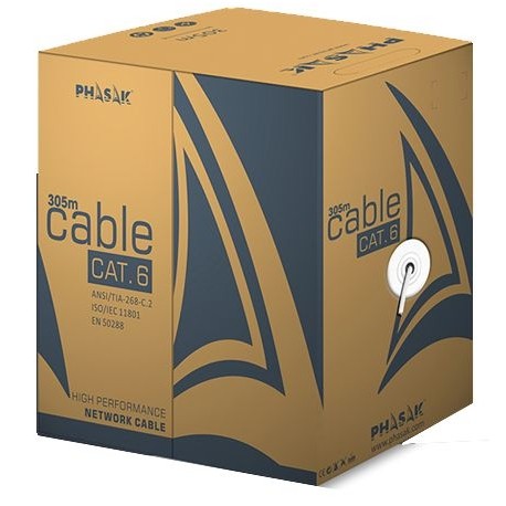 Phasak PHR 6312 cable de red Blanco 305 m Cat6 F/UTP (FTP)