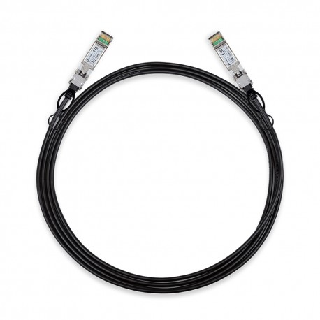 TP-LINK TL-SM5220-3M cable de fibra optica SFP+ DAC Negro