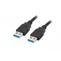 Lanberg CA-USBA-30CU-0010-BK cable USB 1 m USB 3.2 Gen 1 (3.1 Gen 1) Negro