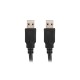 Lanberg CA-USBA-30CU-0010-BK cable USB 1 m USB 3.2 Gen 1 (3.1 Gen 1) Negro