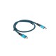 Lanberg CA-CMCM-45CU-0005-BK cable USB 0,5 m USB4 Gen 2x2 USB C Negro, Azul