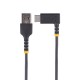 StarTech.com Cable 1m USB A a USB C Acodado - en Ángulo Recto - Cable USB-C