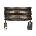 Ewent EW1024 cable USB 25 m USB 2.0 USB A Negro