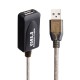 Ewent EW1024 cable USB 25 m USB 2.0 USB A Negro