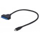 Gembird USB 3.0 Type-C male to SATA 2.5 drive adapter cable USB 0,2 m 2.0 USB C Negro