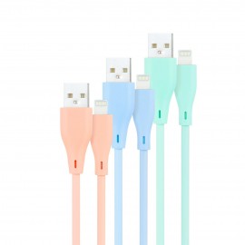 3 CABLES LIGHTNING A USB 2.0 USB A/M, RO-AZ-VE, 1M BLANCO NANOCABLE