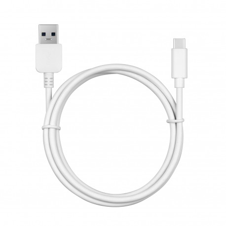 CoolBox COO-CAB-U3UC cable USB 1 m USB 3.2 Gen 1 (3.1 Gen 1) USB A USB C Blanco