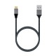 AISENS Cable USB 3.1 Gen2 Aluminio 10Gbps 3A, Tipo USB-C/M-A/M, Gris, 2.0M