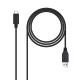 Nanocable Cable USB 3.1, Gen2 10 Gbps 3A, tipo USB-C/M-A/M, Negro, 2 m