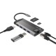 NATEC Fowler Plus USB Tipo C 1000 Mbit/s Negro, Gris