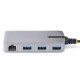 StarTech.com 5G3AGBB-USB-A-HUB hub de interfaz USB 3.2 Gen 1 (3.1 Gen 1) Type-A 5000 Mbit/s Gris