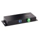 StarTech.com 5G4AINDNP-USB-A-HUB hub de interfaz USB 3.2 Gen 1 (3.1 Gen 1) Type-B 5000 Mbit/s Negro