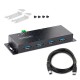 StarTech.com 5G4AINDNP-USB-A-HUB hub de interfaz USB 3.2 Gen 1 (3.1 Gen 1) Type-B 5000 Mbit/s Negro