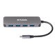 D-Link DUB-2340 hub de interfaz USB Tipo C 5000 Mbit/s Gris