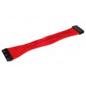 SilverStone PP07-MBR. Rojo. Extensor alimentaciÃ³n a placa