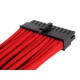 SilverStone PP07-MBR. Rojo. Extensor alimentaciÃ³n a placa