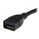 StarTech.com 6IN USB 3.0 PORT SAVER CABLE - CABL A MALE TO A FEMALE EXTENSION USB3EXT6INBK