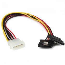 StarTech.com Adaptador Cable 30cm Divisor Molex 4 Pines LP4 a Doble SATA Cierre Seguridad Pestillo Latches PYO2LP4LSATA