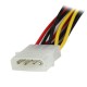 StarTech.com Adaptador Cable 30cm Divisor Molex 4 Pines LP4 a Doble SATA Cierre Seguridad Pestillo Latches PYO2LP4LSATA