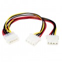 StarTech.com Adaptador Cable en Y Divisor Molex 4 Pines - 2x Hembra y 1x Macho LP4 - Splitter PYO2L