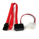 StarTech.com Adaptador Cable SATA Slimline Línea Delgada 13 Pines a Molex Macho LP4 y SATA SLSATAF20