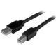 StarTech.com Cable 15 Metros 15m USB B Macho a USB A Macho Activo Amplificado USB 2.0 - Impresora USB2HAB50AC