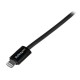 StarTech.com Cable 1m Lightning 8 Pin a USB A 2.0 para Apple® iPod iPhone 5 iPad - Negro USBLT1MB