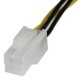 StarTech.com Cable 20cm Extensión Alargador Alimentación Corriente Placa Base ATX12V 4 Pines P4 - Macho a Hembra ATXP4EXT