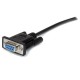 StarTech.com Cable 2m Extensión Directo Straight Through Serie Serial RS232 Vídeo EGA DB9 Macho a Hembra MXT1002MBK