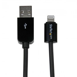 StarTech.com Cable 2m Lightning 8 Pin a USB A 2.0 para Apple® iPod iPhone 5 iPad - Negro USBLT2MB