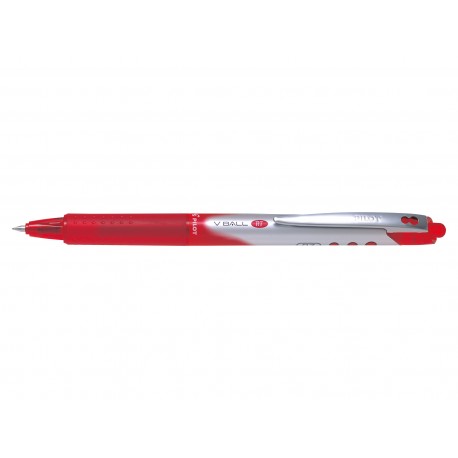 Pilot V-Ball RT 07 Bolígrafo retráctil con clip Rojo