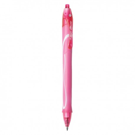 BIC Gel-ocity Quick Dry Fashion Bolígrafo de gel de punta retráctil Rosa 1 pieza(s)