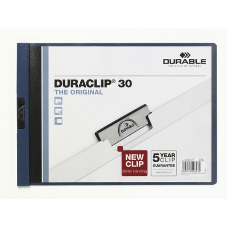 Durable DURACLIP 30 Landscape archivador PVC Negro, Azul