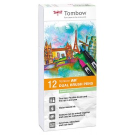 Tombow ABT Dual Brush Pen Set rotulador Multicolor 12 pieza(s)