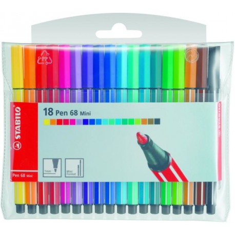 STABILO Pen 68 Mini rotulador Multicolor 20 pieza(s)